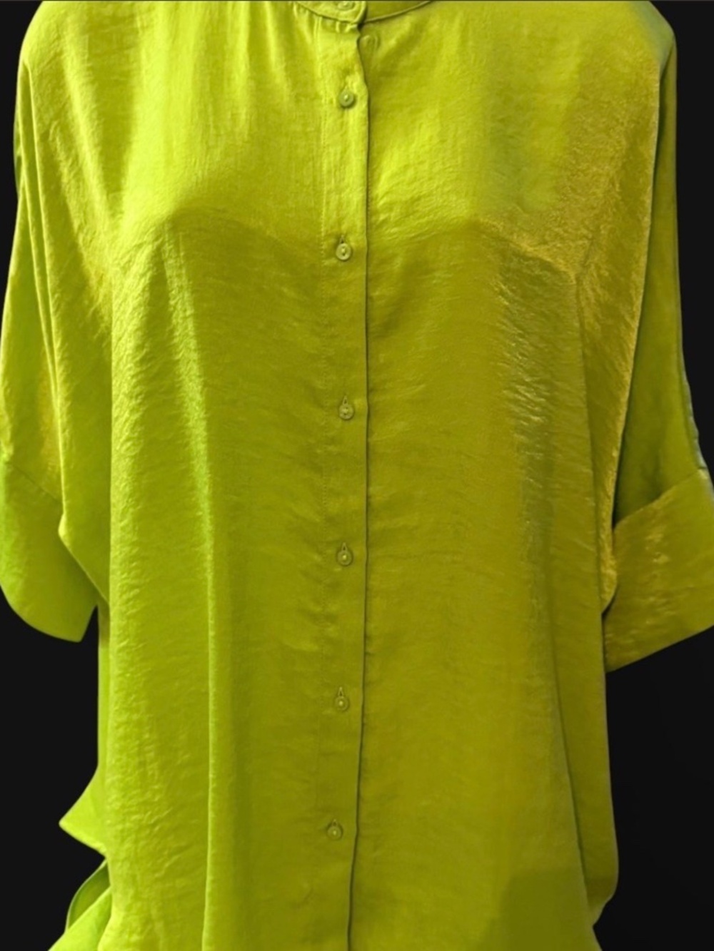 Oversized Versona Lime Green Top (Med)